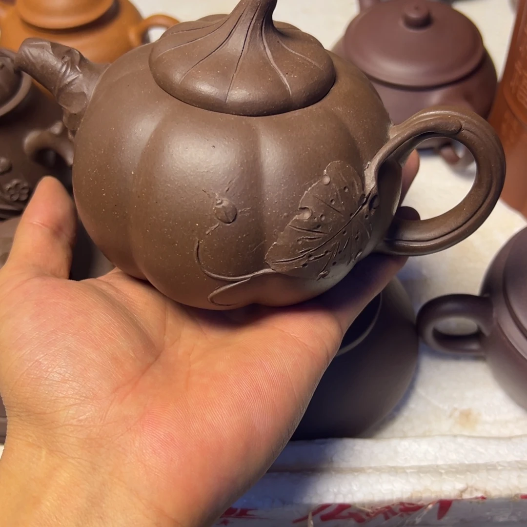 紫砂茶壶宜兴原矿紫砂壶350毫升容量