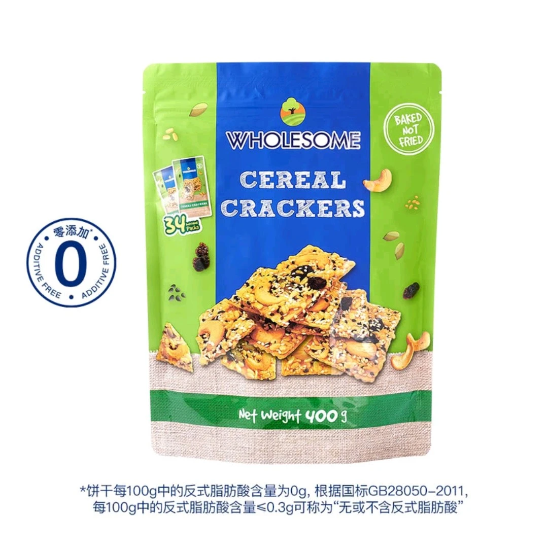 【会员超市】泰国进口 蝴蝶森谷物饼干400g