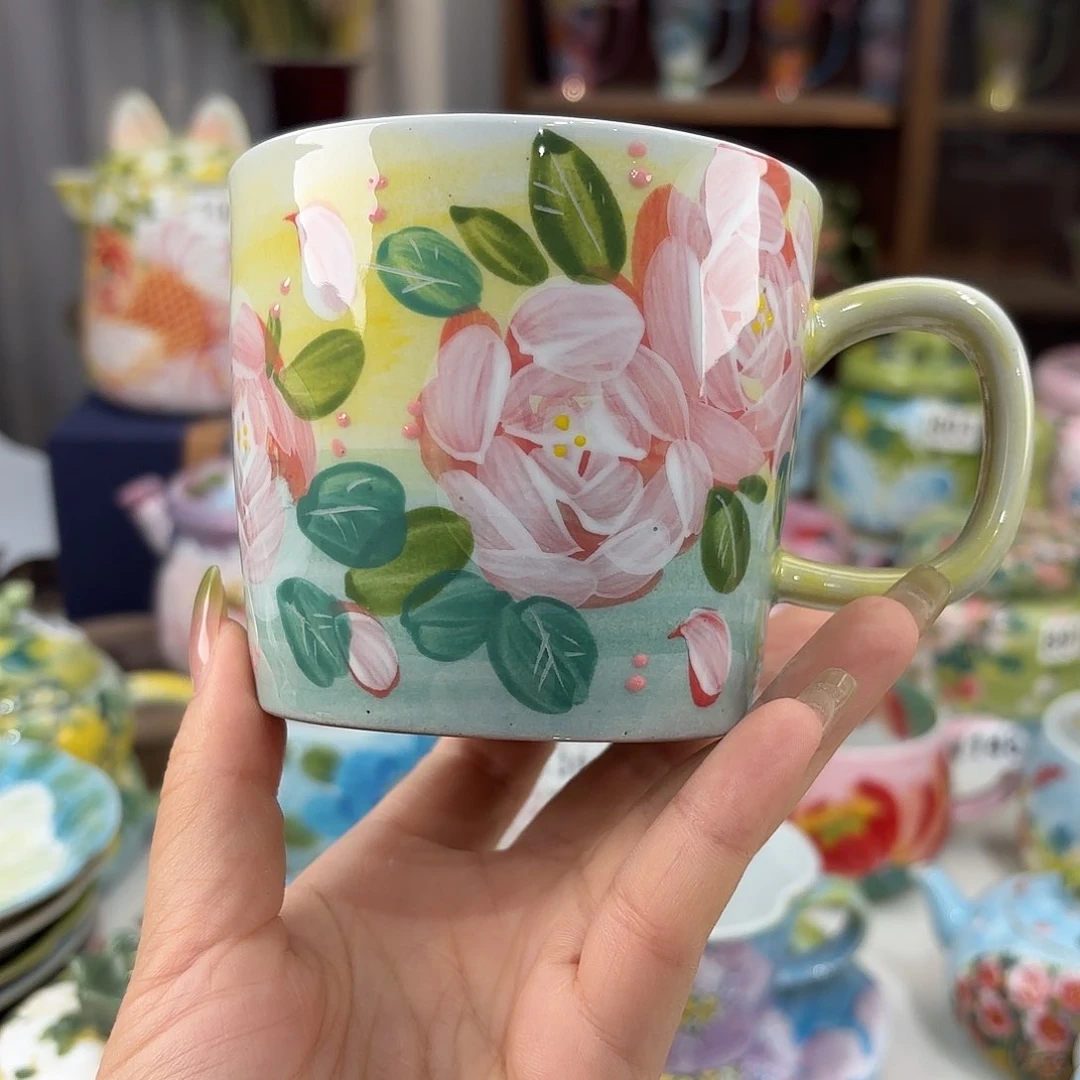 景德镇手绘高温釉下彩陶瓷茶具