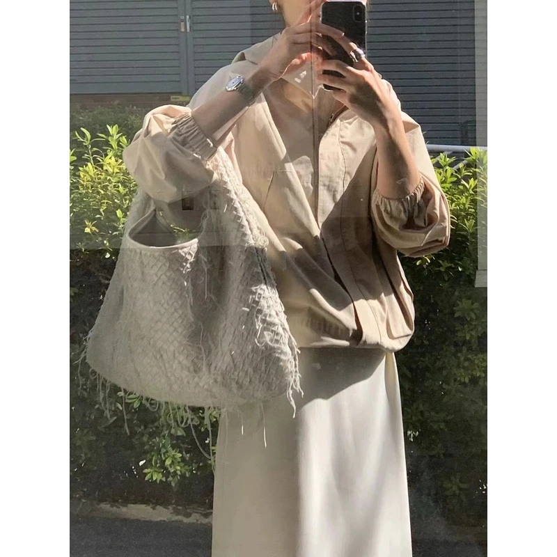 现！慕予-【简约韩系夹克】韩单ounc*25ss休闲连帽短外套