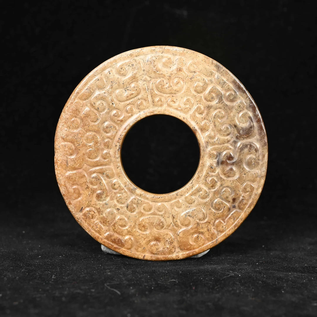 明代隐龙纹玉璧/SP.034782/集萃斋