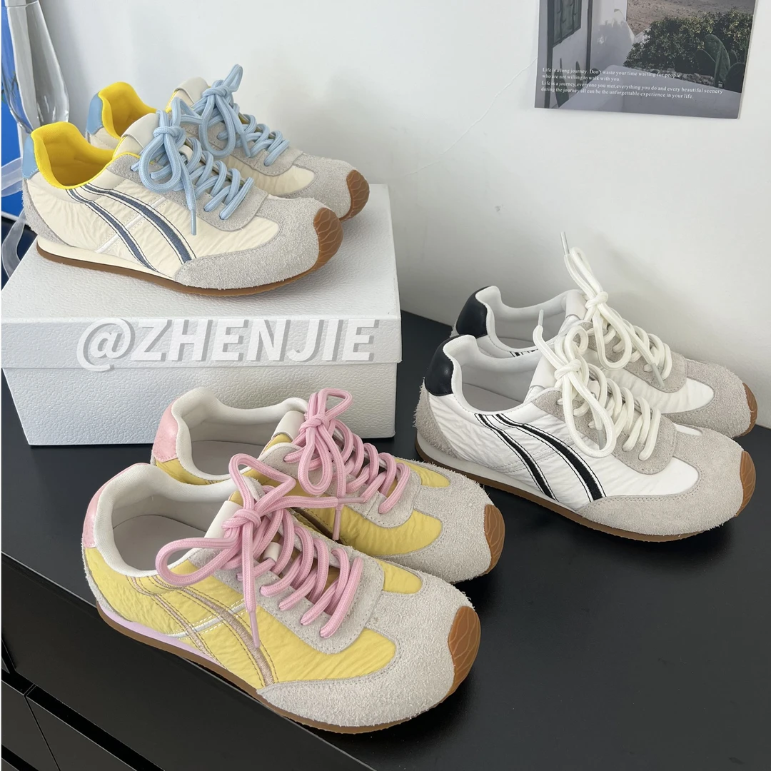 「珍姐」伊甸园~春夏低饱和德训鞋女复古舒适时尚百搭运动休闲鞋潮