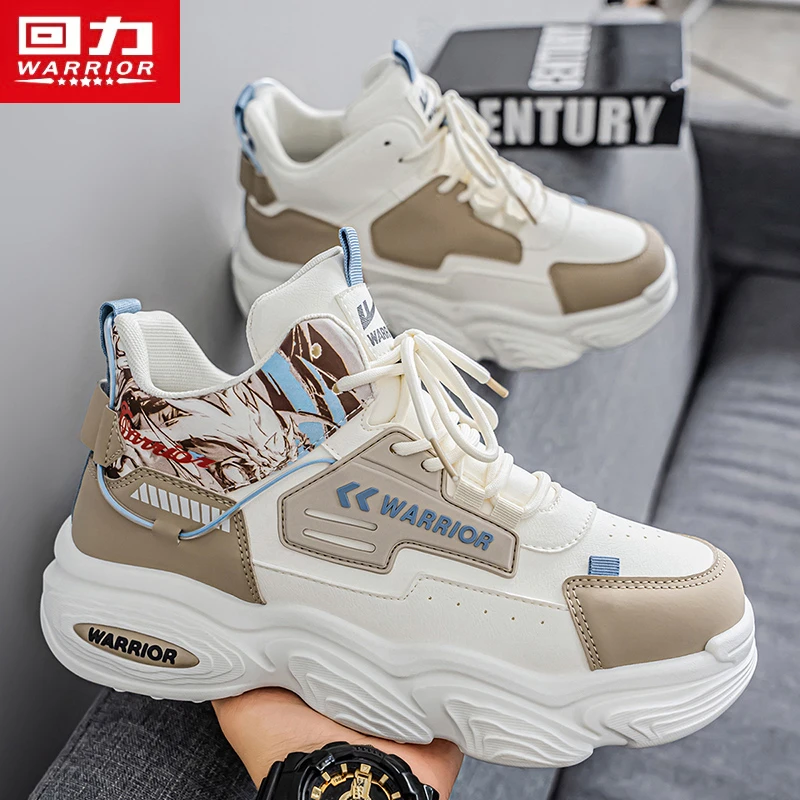 回力高帮休闲鞋子男款爆款2025新款冬季户外工装厚底男士运动潮鞋