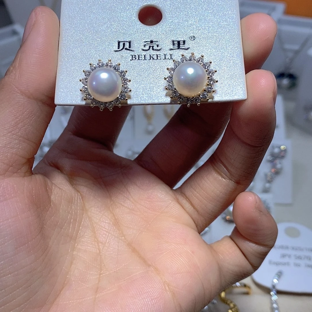 淡水珍珠未镶嵌耳饰