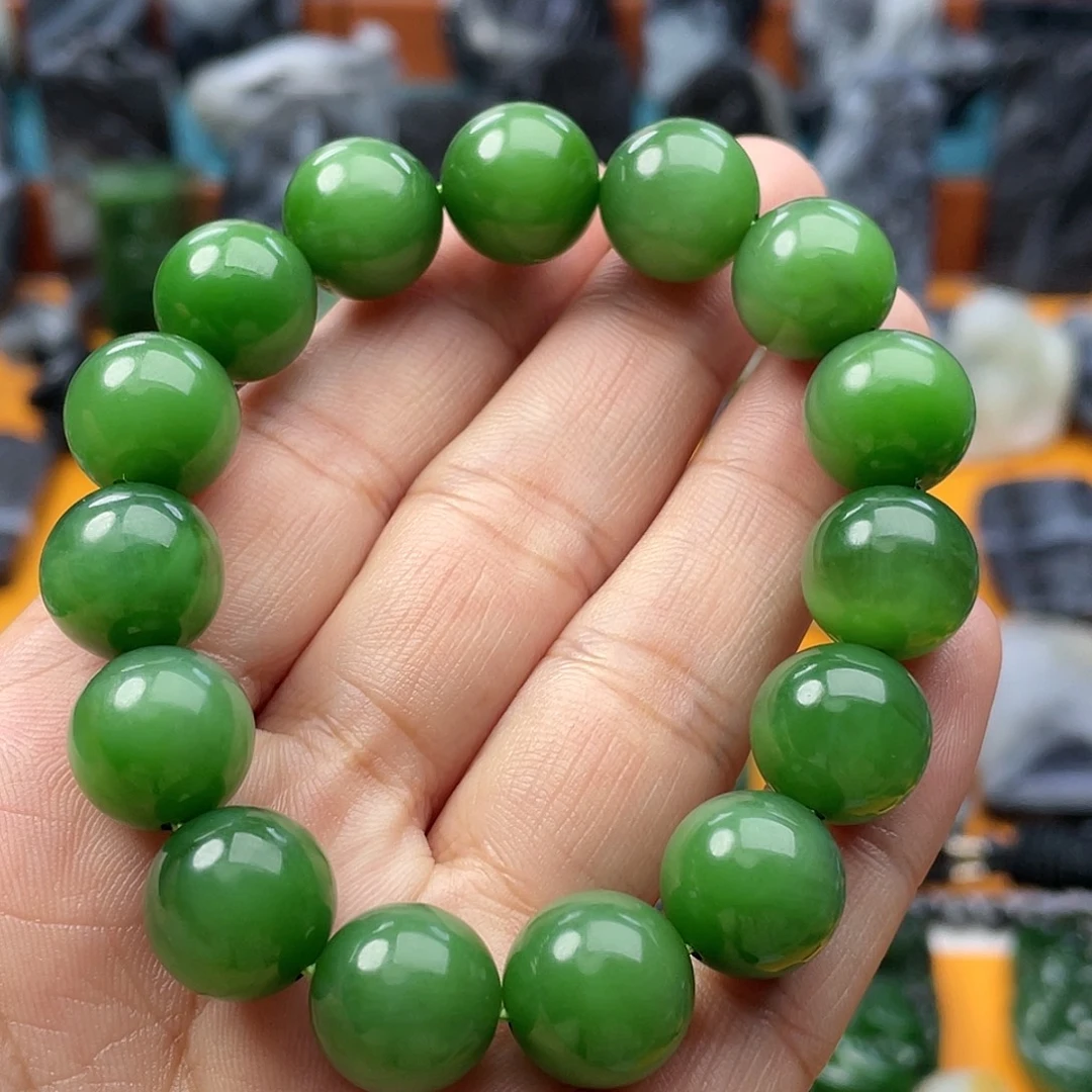 龍***冕和田玉未镶嵌手串