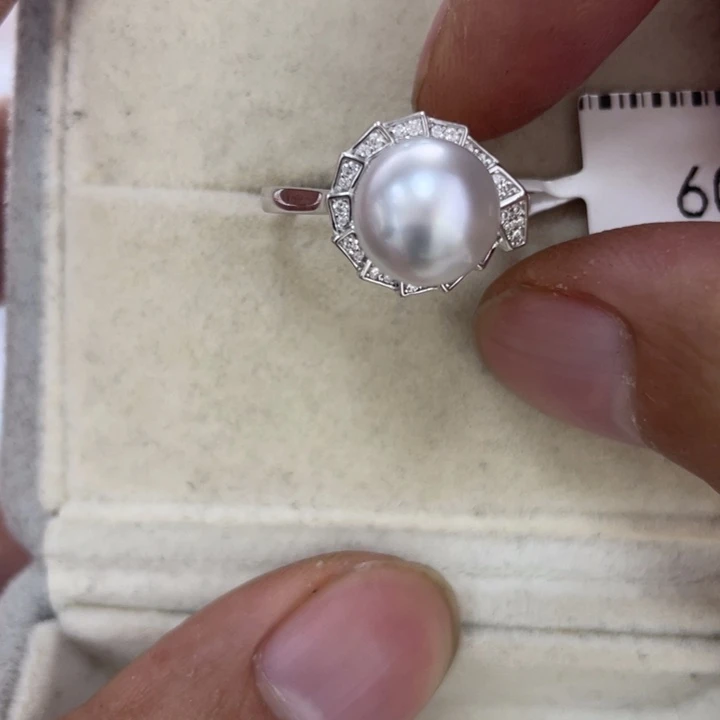 海水珍珠银S925镶嵌手绳