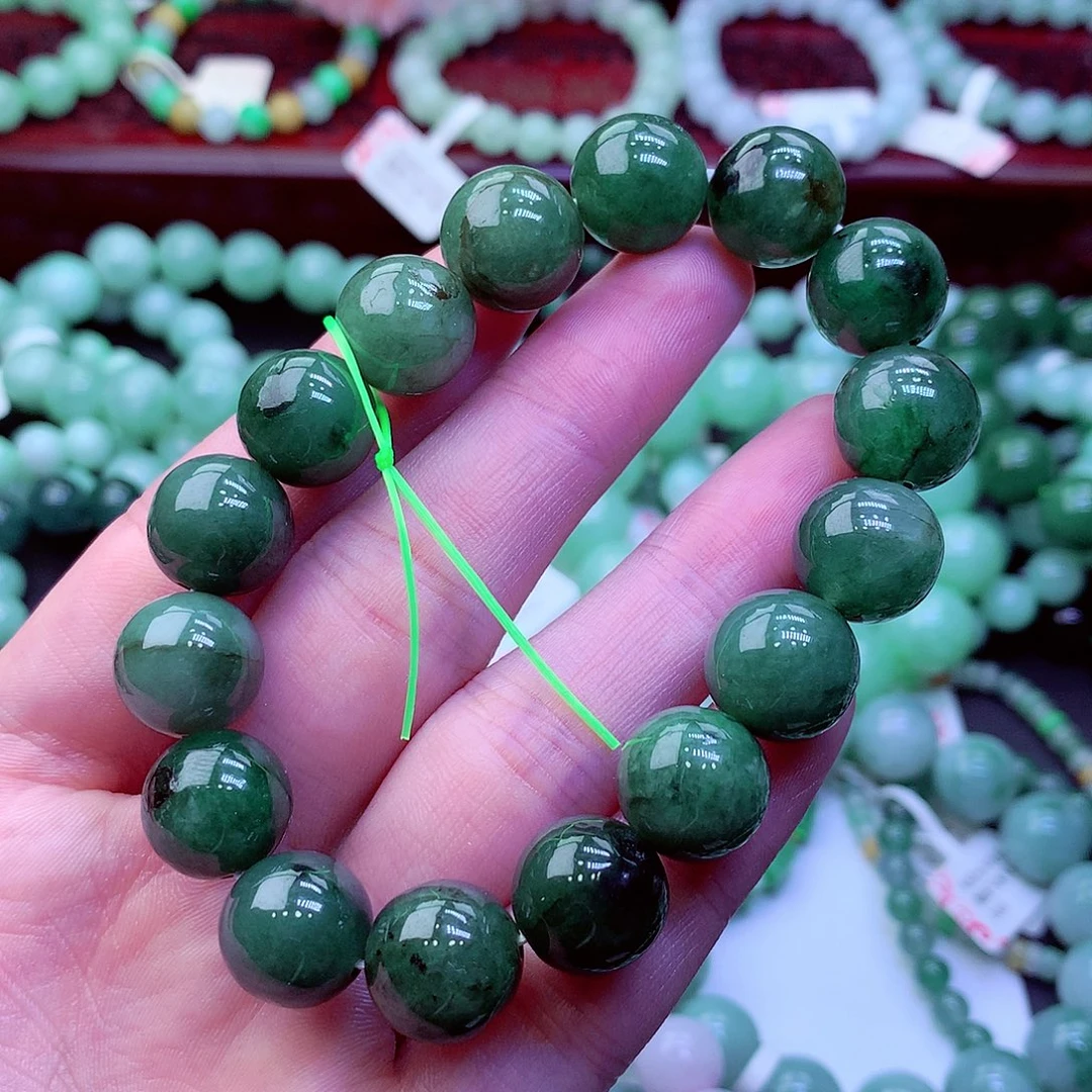 翡翠未镶嵌毛衣链