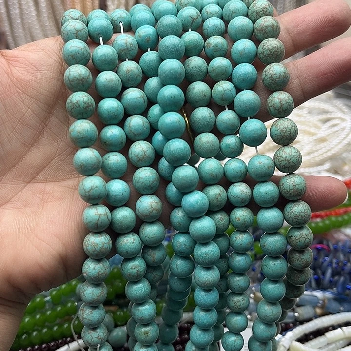 玛瑙/玉髓未镶嵌珠宝半成品2条9.5mm左右天然松