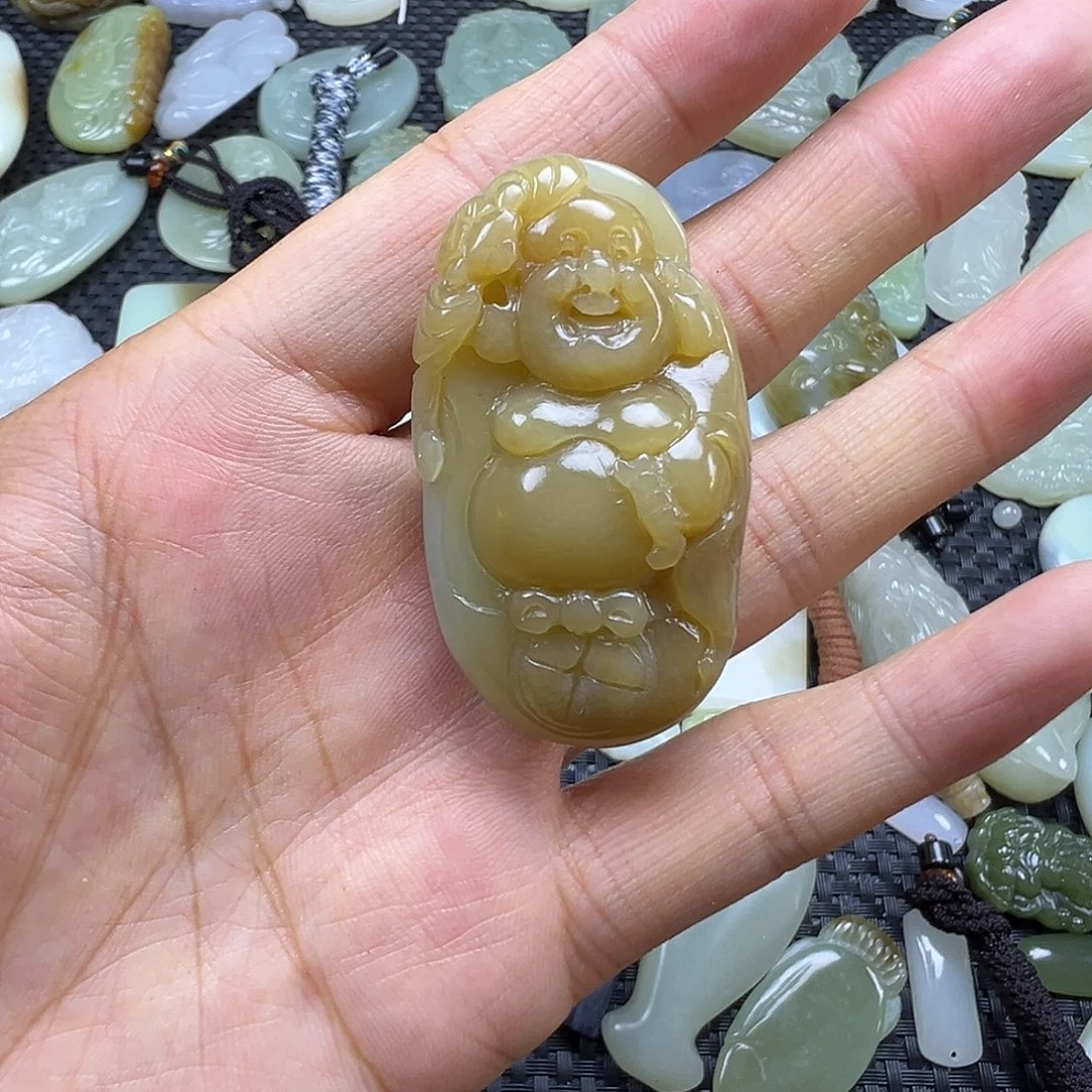 和田玉未镶嵌吊坠(不含链)