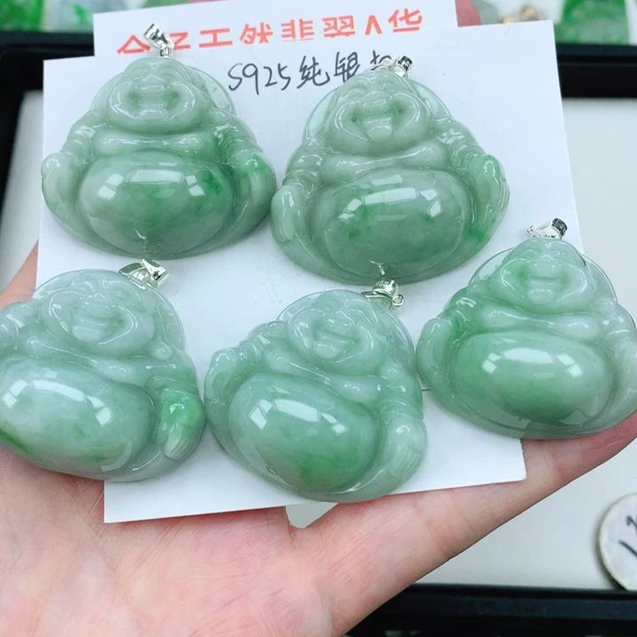 翡翠挂件银S925镶嵌多样性发其1