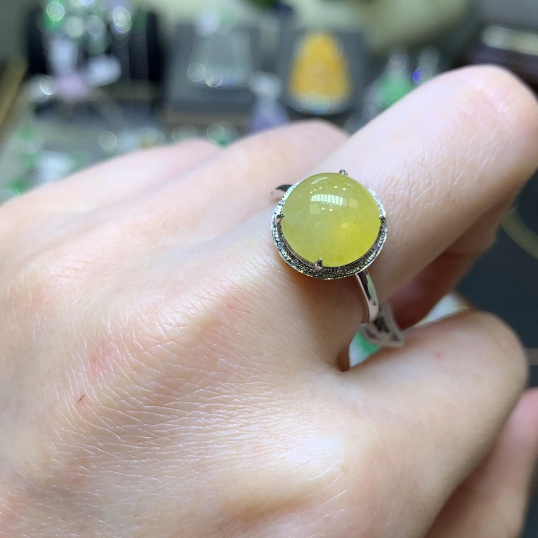 翡翠颈饰18K金镶嵌翡翠吊坠项链