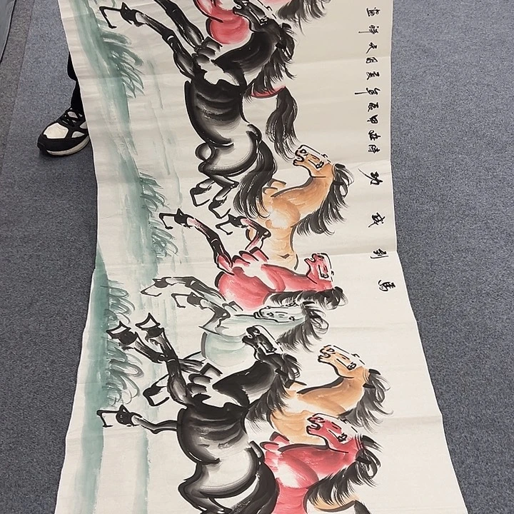 国画我们一起加油努力