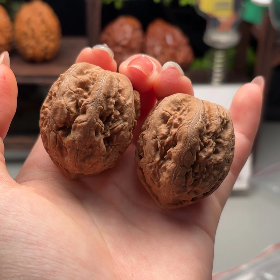 文玩核桃把件小楸千花皮28