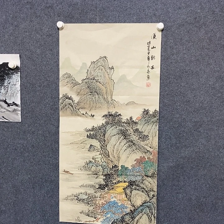 国画三尺仿古山水一幅