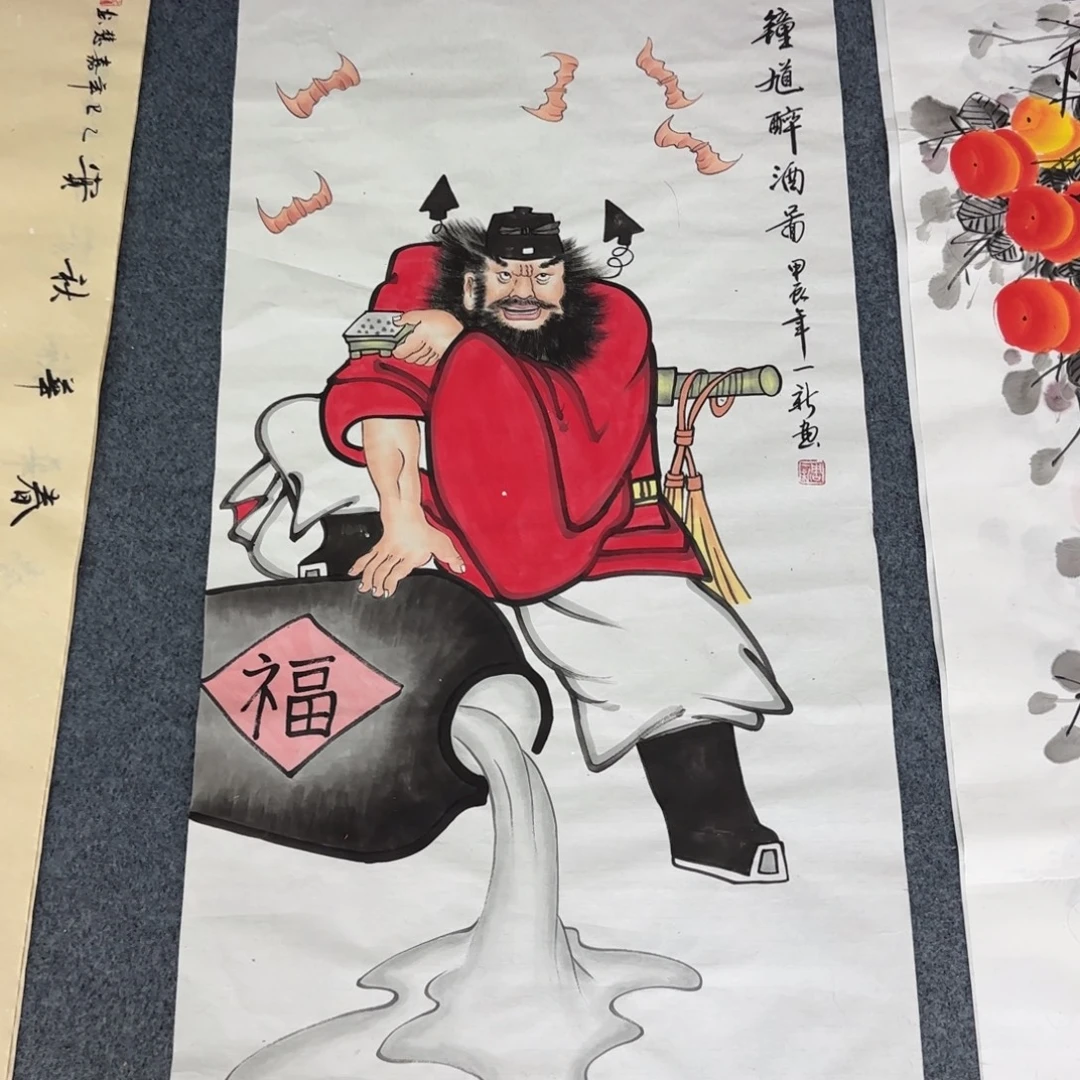 国画尺寸50X100手绘作品