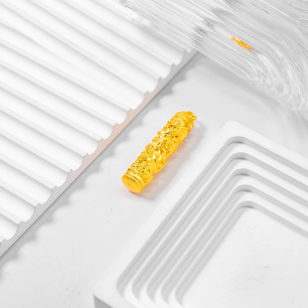 吊坠足银 腾龙柱吊坠