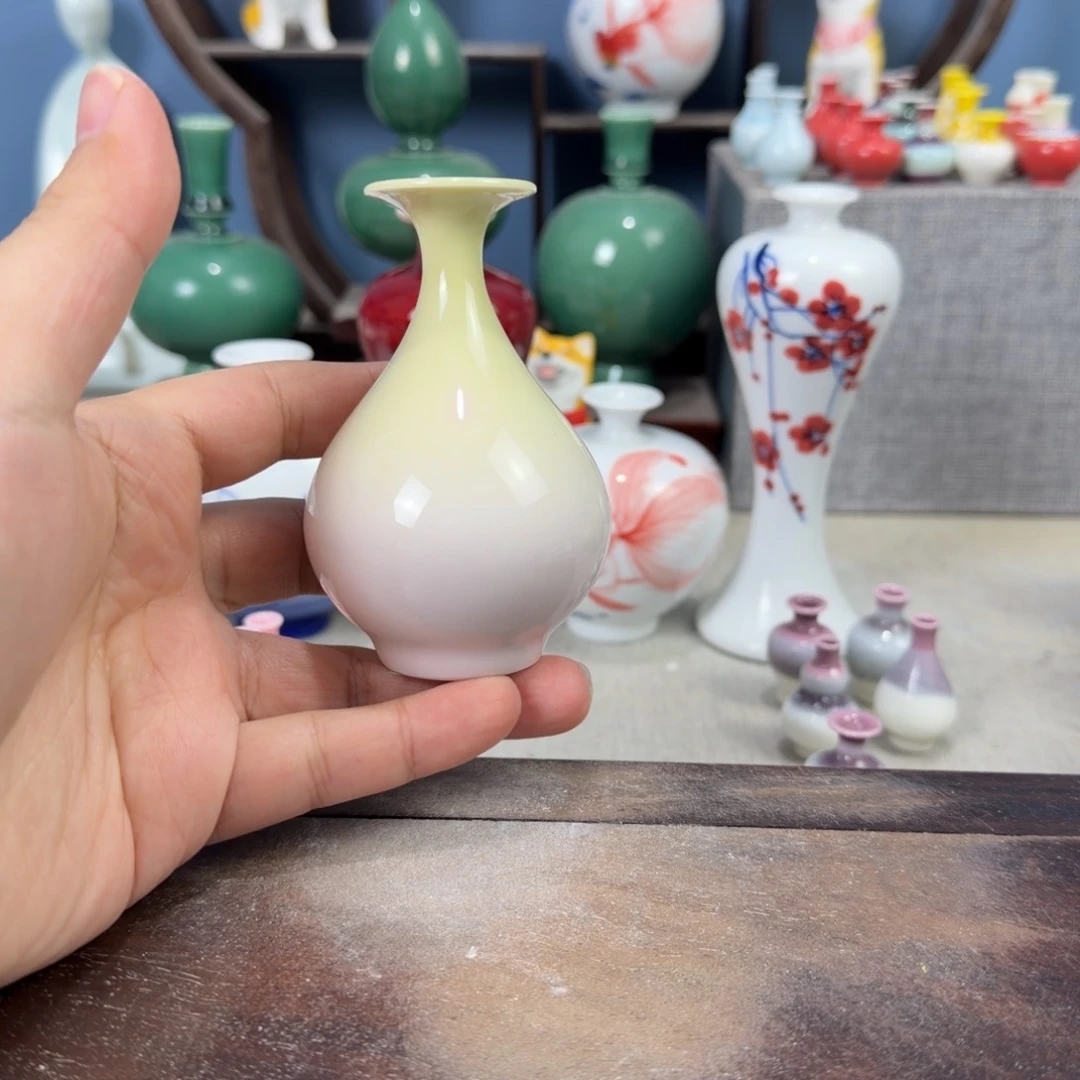 陶瓷手工小花器摆件