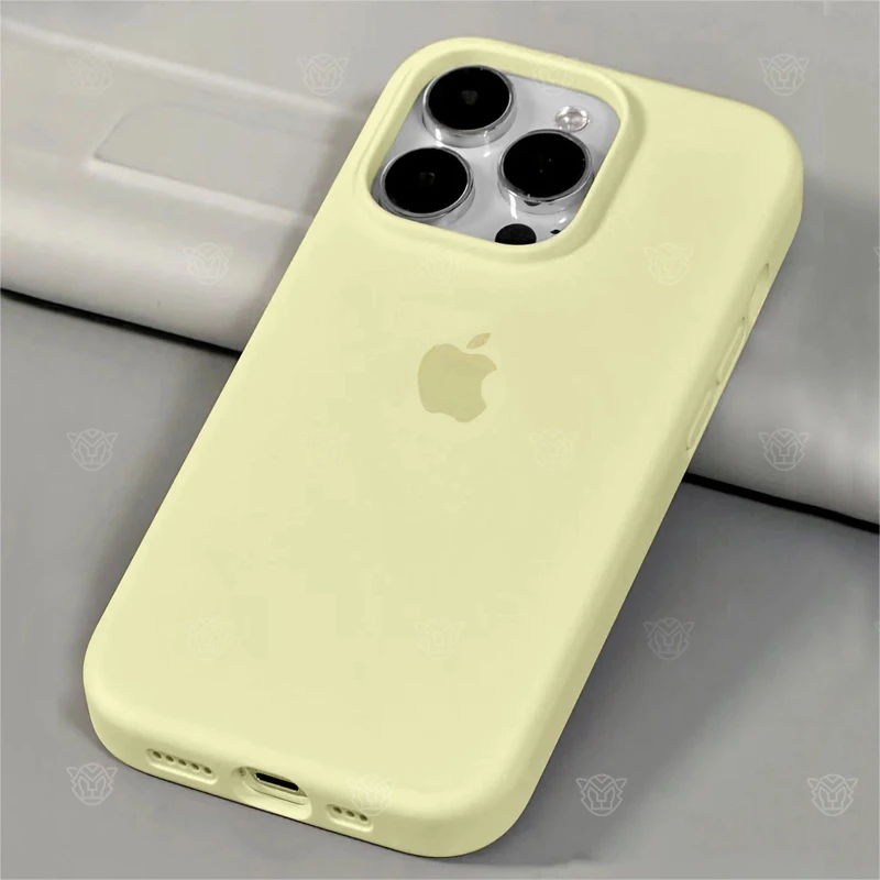 奶黄色适用iPhone16promax手机壳苹果15pro液态硅胶14/13防摔12软