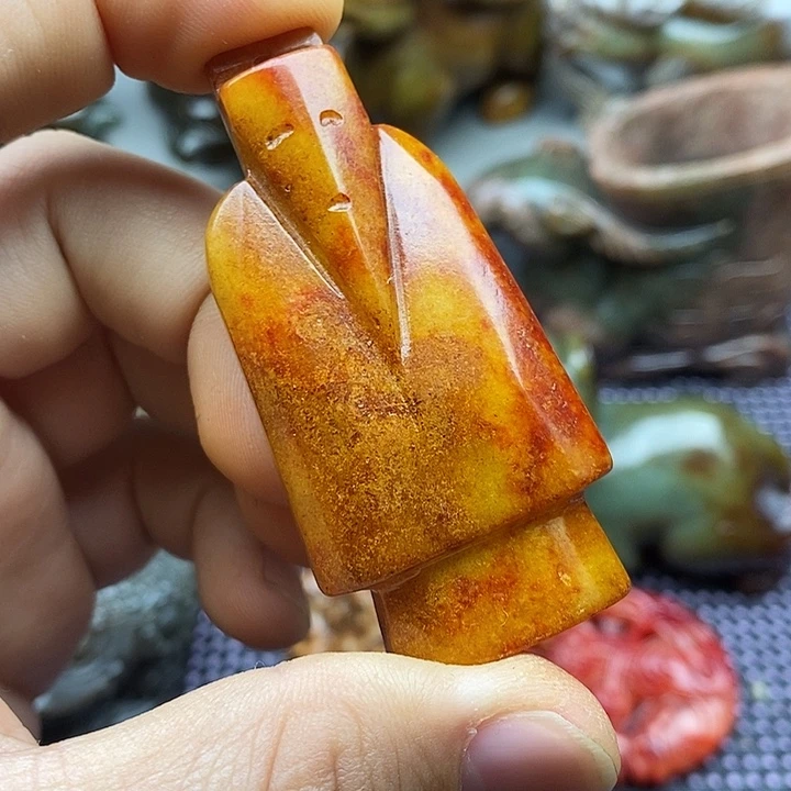 未镶嵌蛇纹石玉颈饰