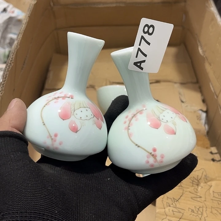 瓷片茶摆件工艺品摆件666