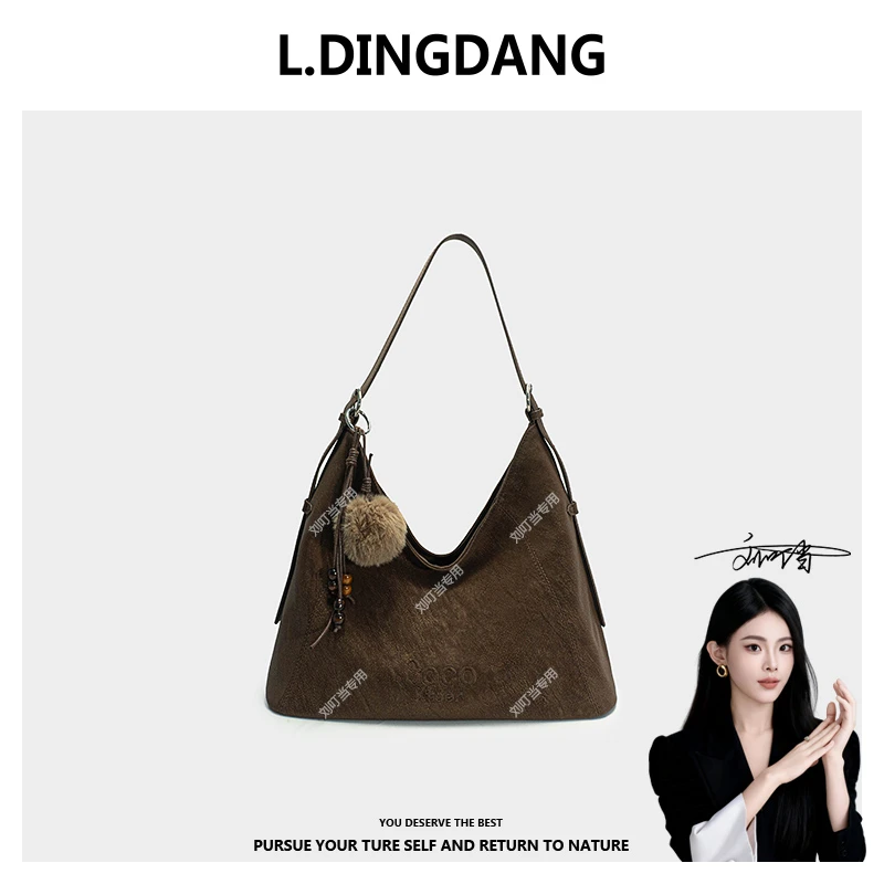 【刘叮当甄选】新款时尚单肩斜挎女士包包F-498