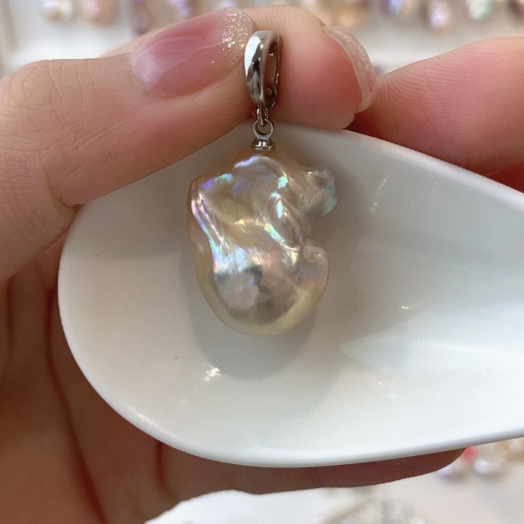 淡水珍珠颈饰银S925镶嵌