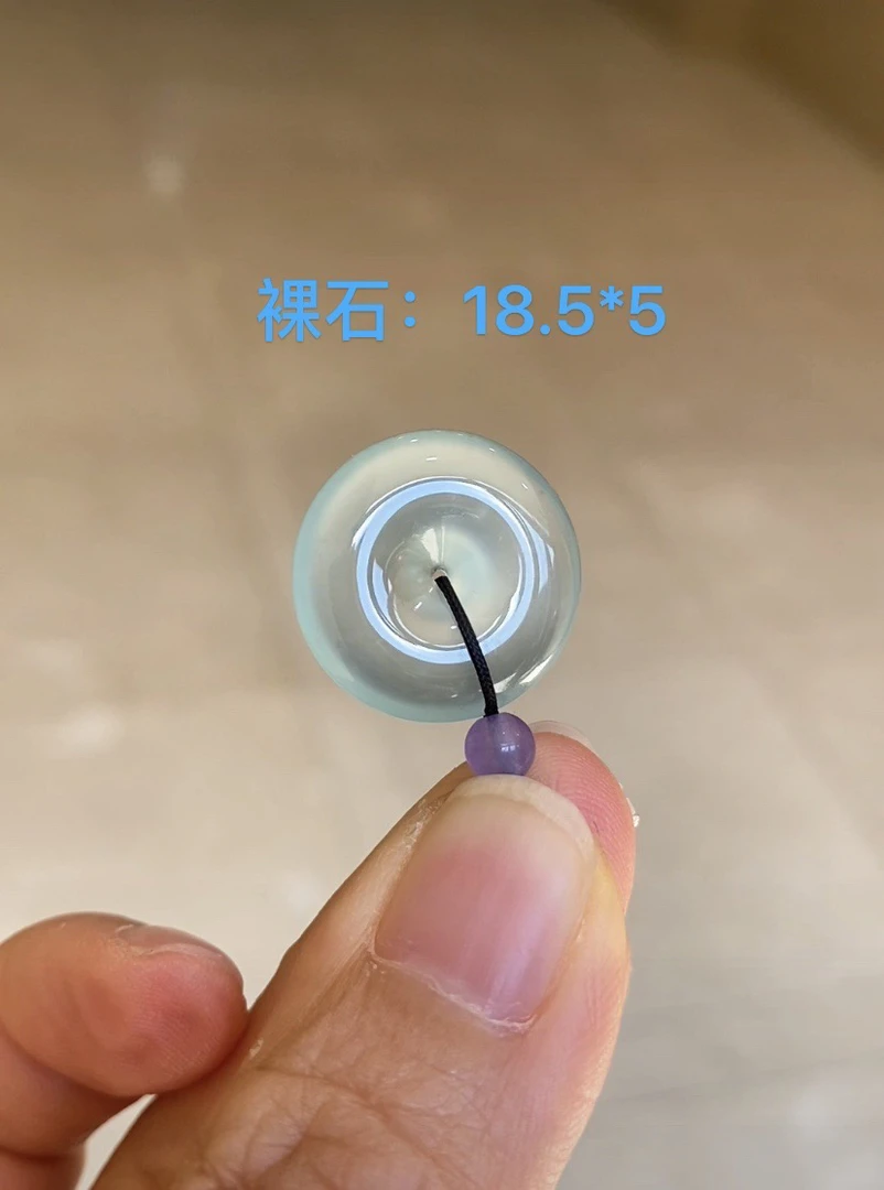 天然缅甸A，晴绿色玻璃钢平安口