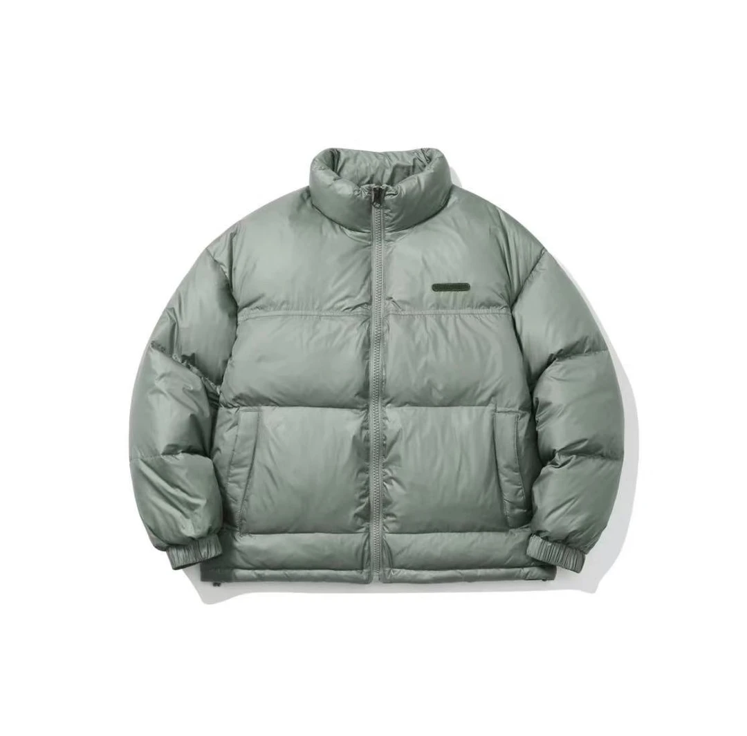 染色立领男士棉服纯色情侣直下摆加厚常规款男保暖拼接宽松14