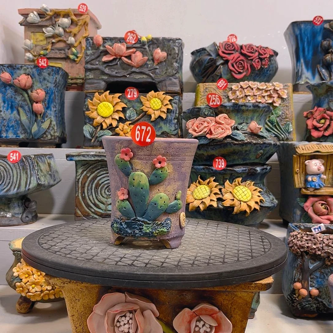 672 号陶然花盆厂家直销