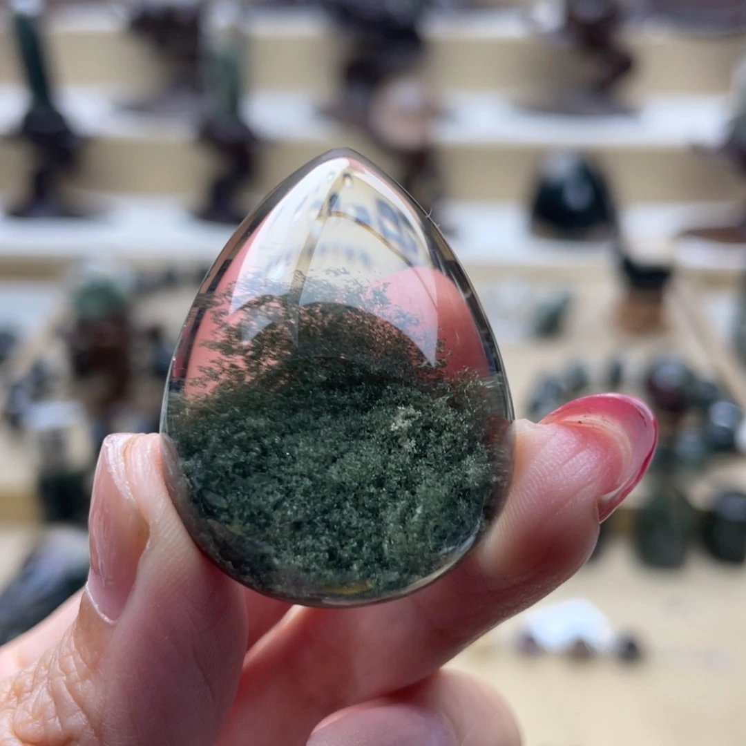 未镶嵌水晶颈饰绿幽灵吊坠