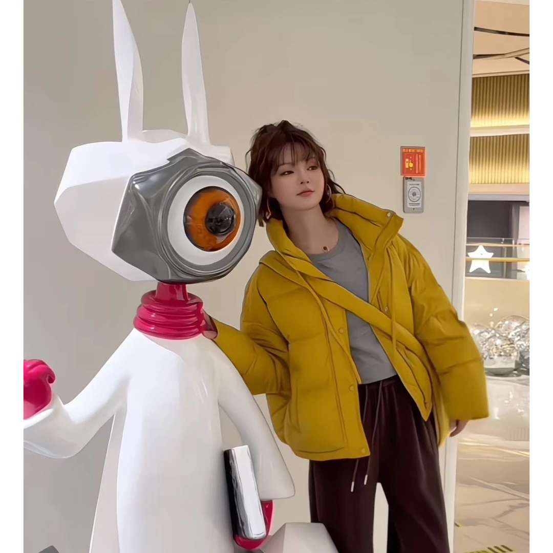 ‘90绒’YANJING/颜境25新款韩系小众设计感短款羽绒服88AW1309