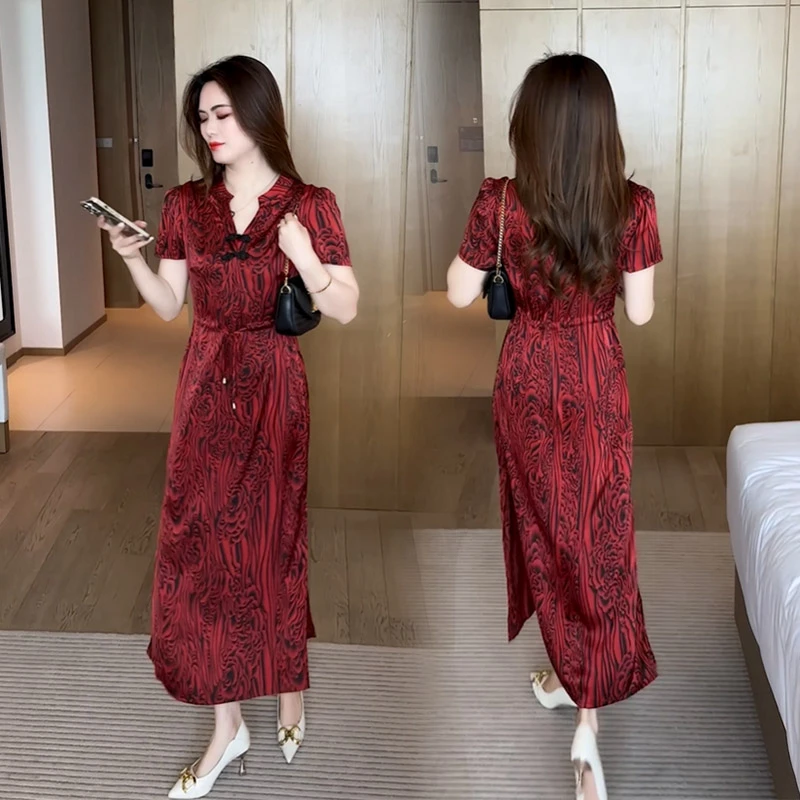 新中式连衣裙2025新款夏装今年流行时尚显瘦漂亮女装洋气裙子