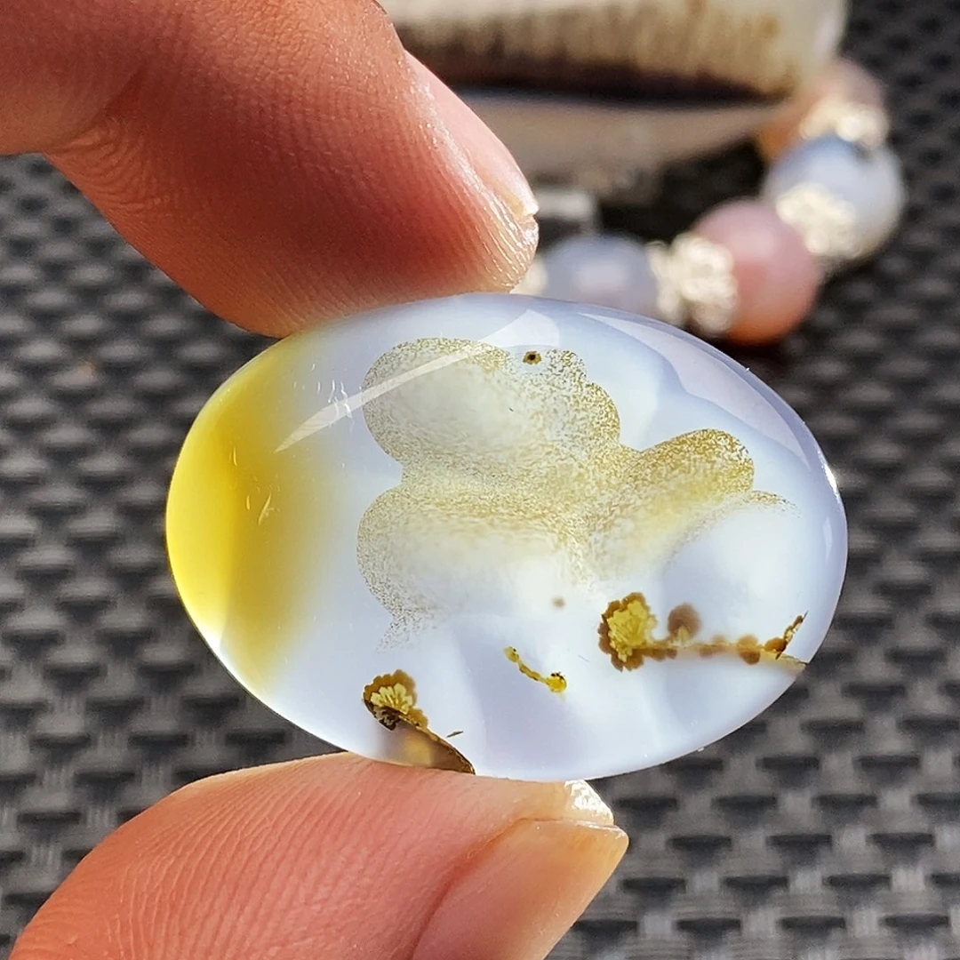 燕***舞玛瑙/玉髓未镶嵌吊坠(不含链)