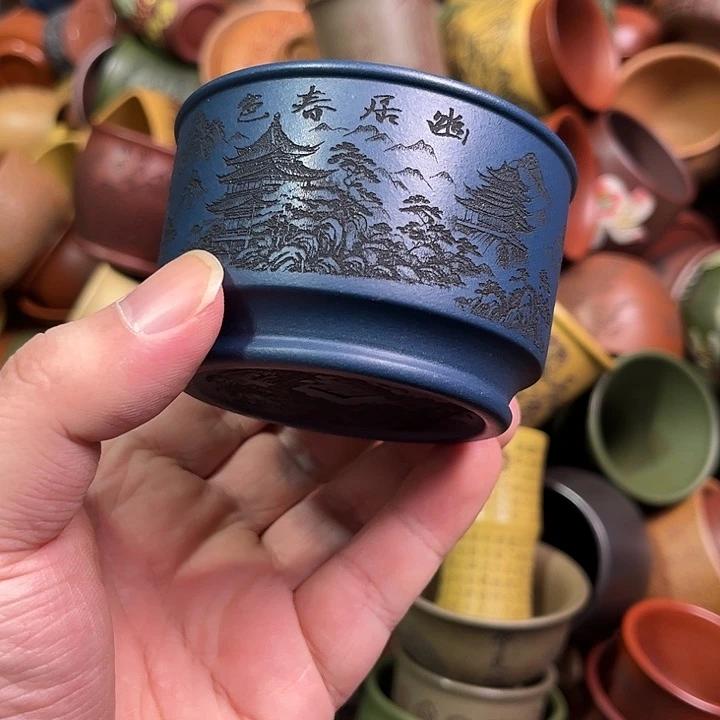 紫砂茶杯全手工紫砂主人杯