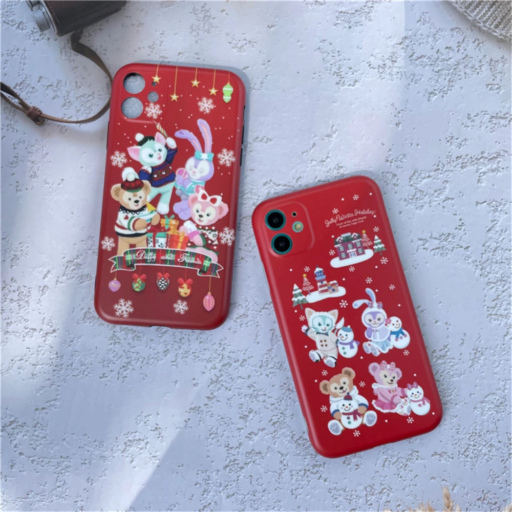 日单卡通达菲圣诞新年手机壳适用苹果iPhone 12/12Pro/12Promax