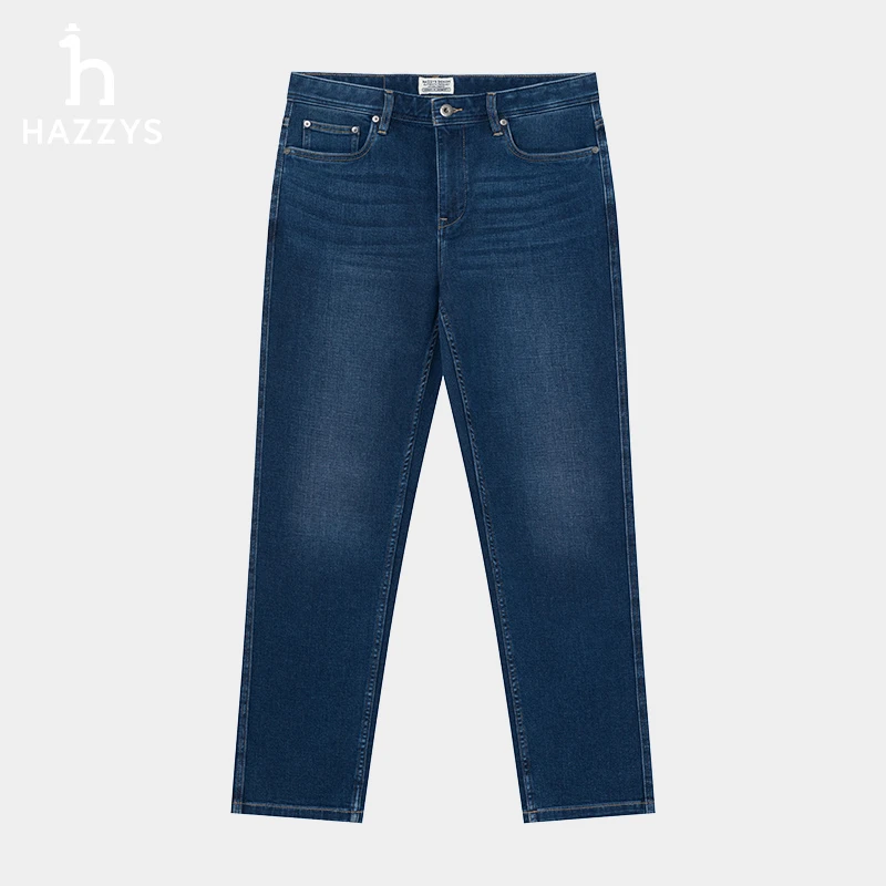 Hazzys哈吉斯男士春夏牛仔裤休闲长裤水洗裤