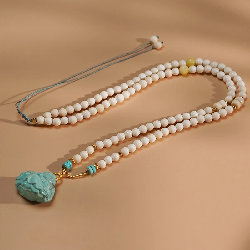 【天使】猛犸牙1+8+K轻奢百搭气质项链多样性发一