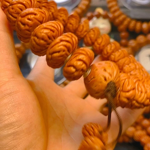 文玩核桃吊坠龙纹矮壮刹车片20