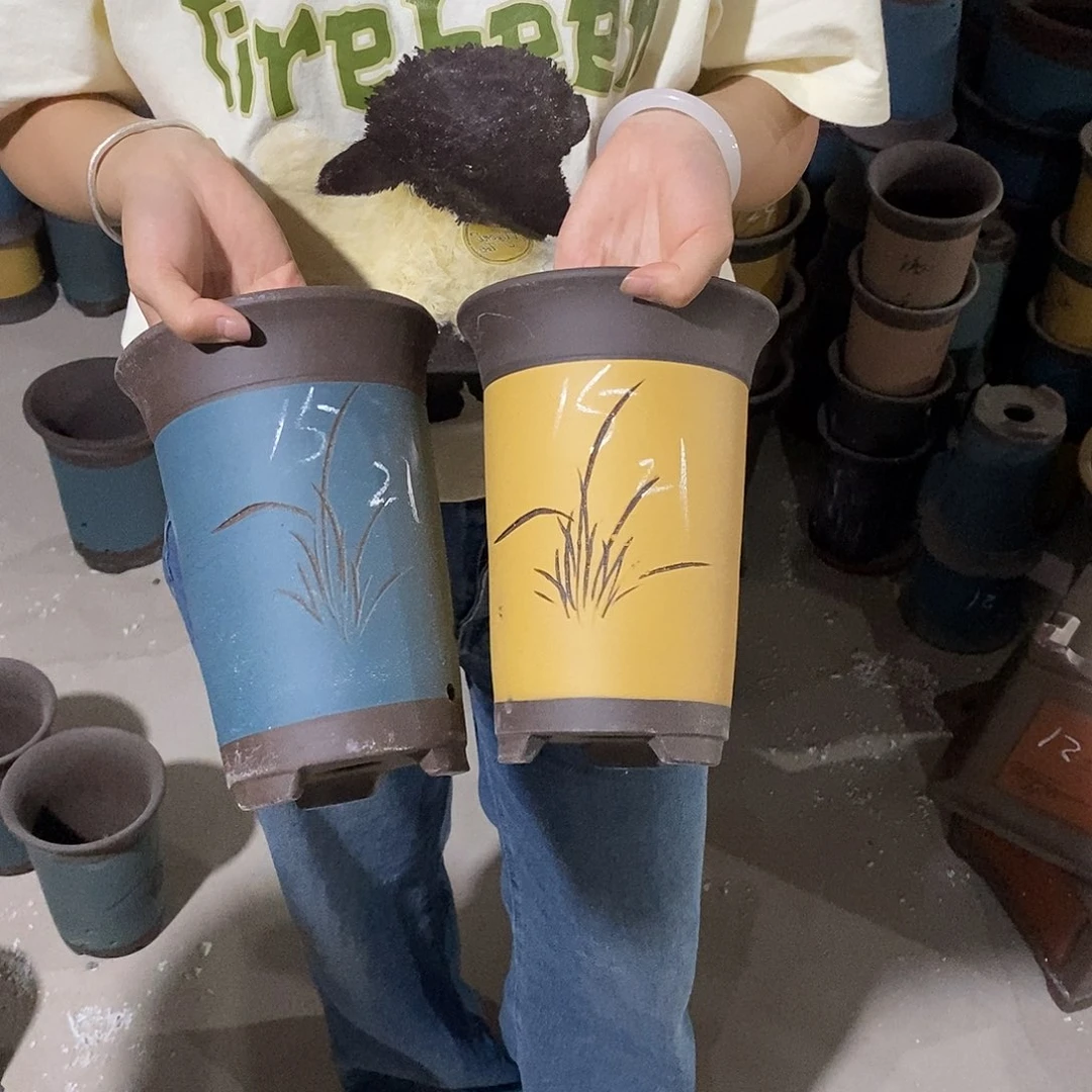 紫砂花盆紫砂花盆