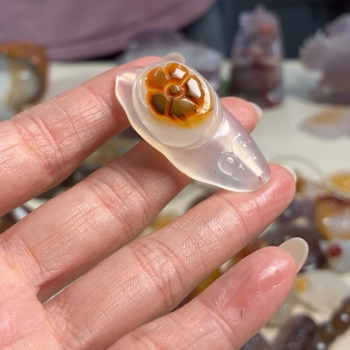 玛瑙/玉髓未镶嵌吊坠(不含链)