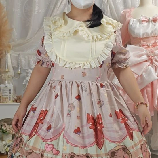 麻小熊洛丽塔xl码适合体重125至160。