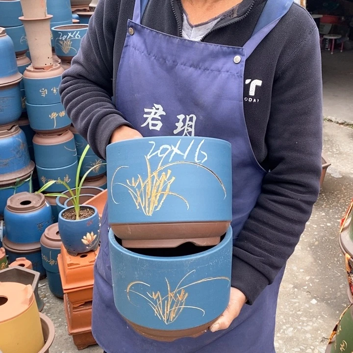 紫砂花盆紫砂花盆盆栽