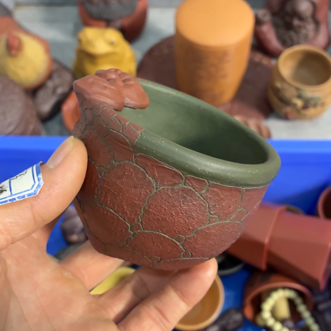 紫砂茶杯瑕疵不退不换介意勿拍