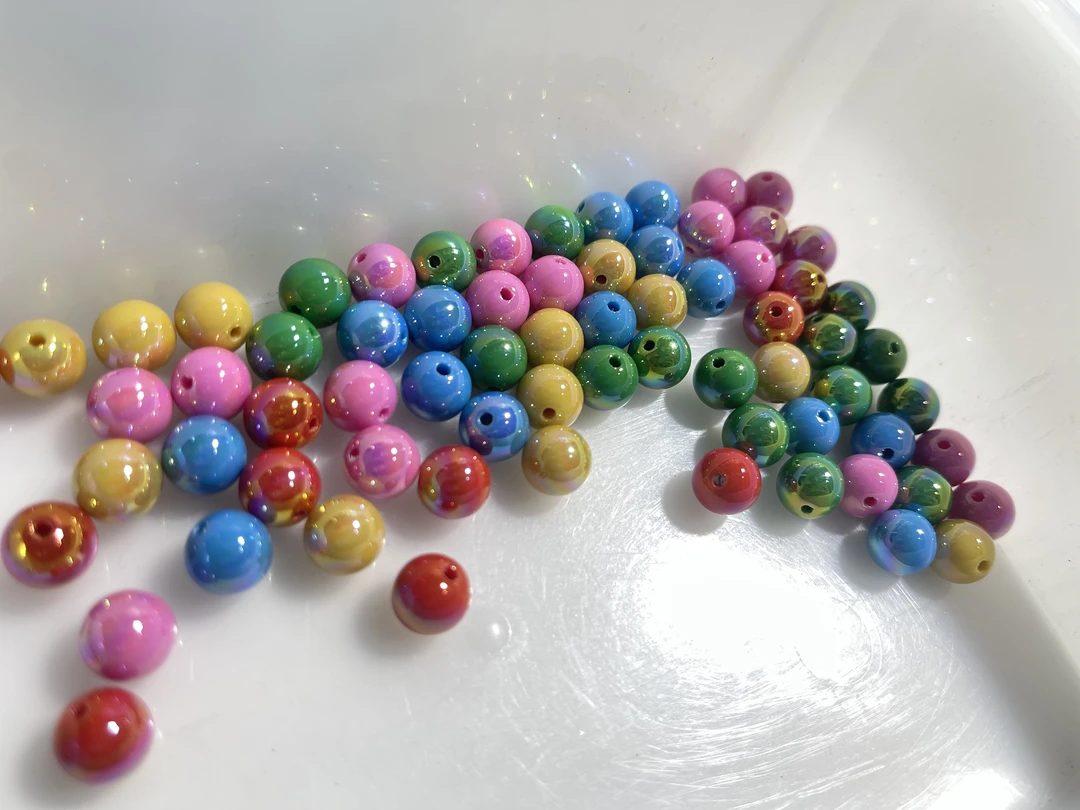 【饰界】AD03 实色马贝1.5直孔圆珠 8/10MM
