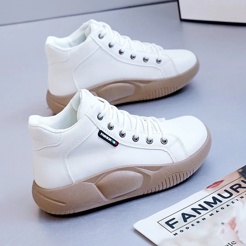 断码高帮鞋女秋冬百搭休闲鞋子A99