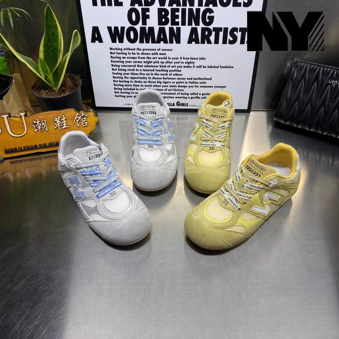 NY品牌德训鞋女2025年夏季新款潮鞋百搭舒适软底休闲鞋透网小白鞋