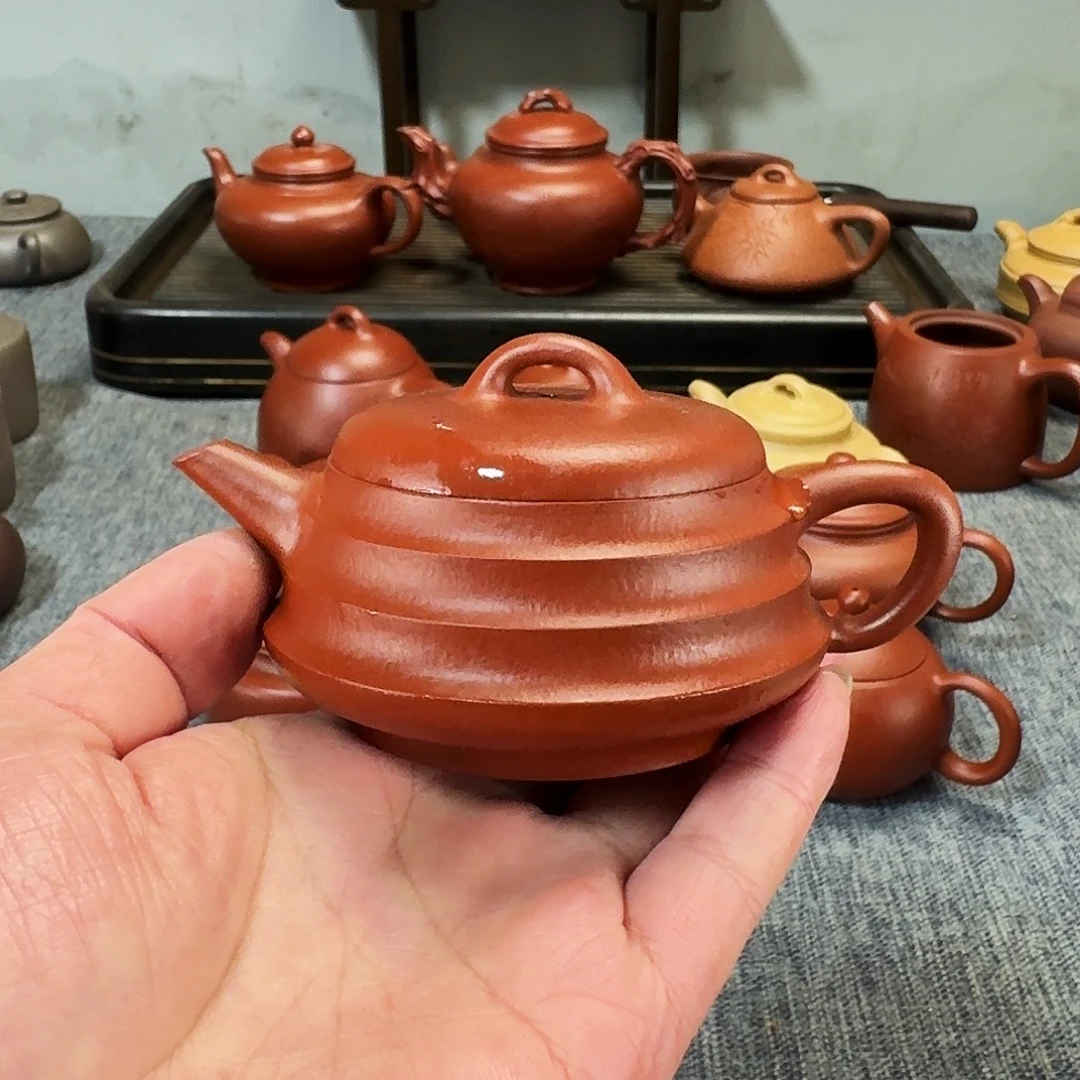 茶壶紫砂全手工紫砂壶步步高升