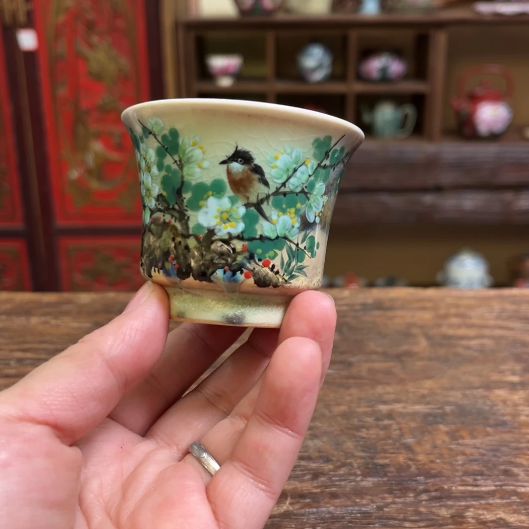 柴烧手工手绘陶瓷