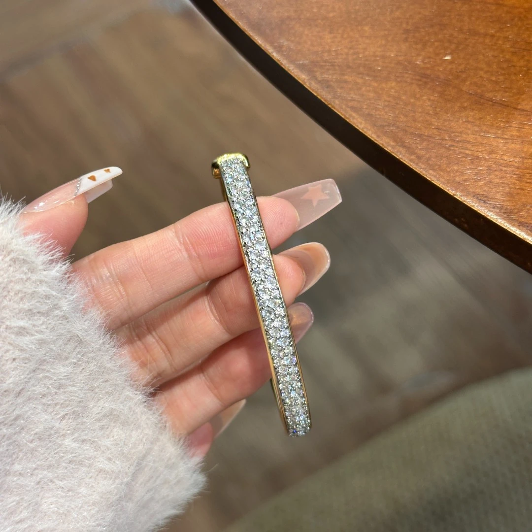 铜合金合成锆石手镯 CC11287 高定手镯 50*60mm