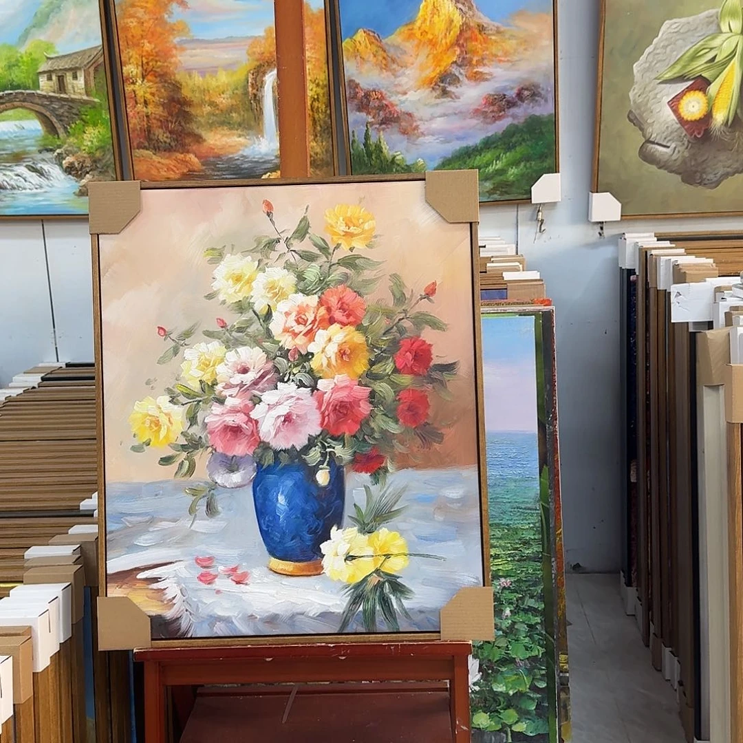 油画5060油画作品入选全国美展并获